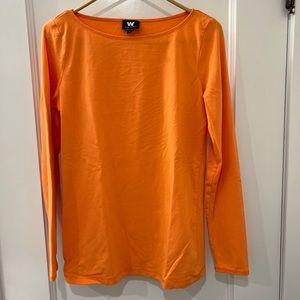 Worth stretchy cotton orange top